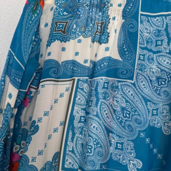 Beautiful Cupra rayon button up blouse - Picture 1 of 6